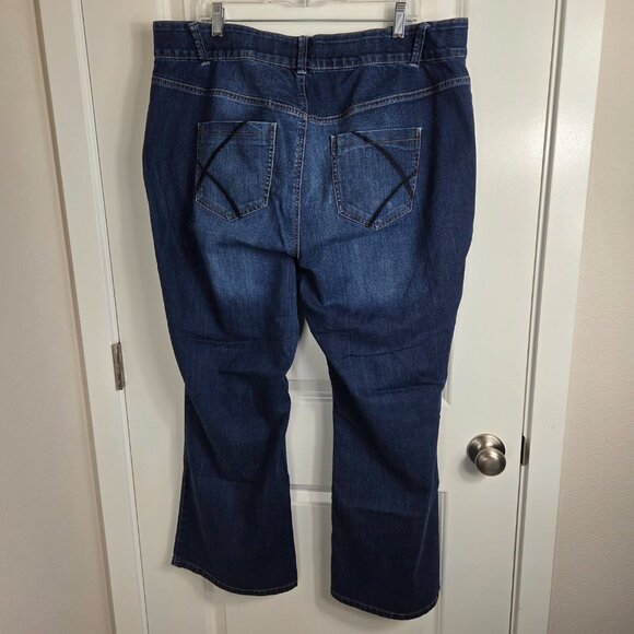 Lane Bryant Dark Wash Boot Cut Jeans - Picture 6 of 12